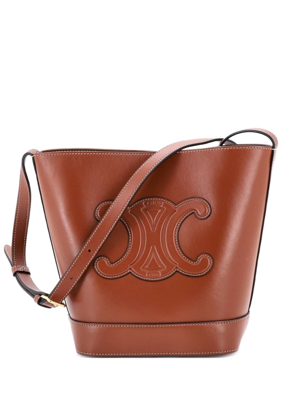 Cuir Triomphe Leather Small bucket bag