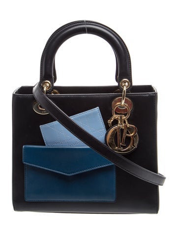 Cannage Pockets Lady Dior Medium