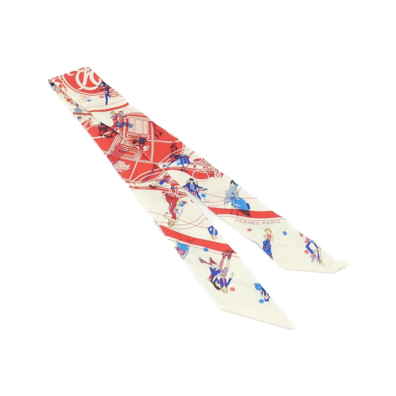 Hermès EX-LIBRIS LES PARISIENNE Twilly Scarf 063416S