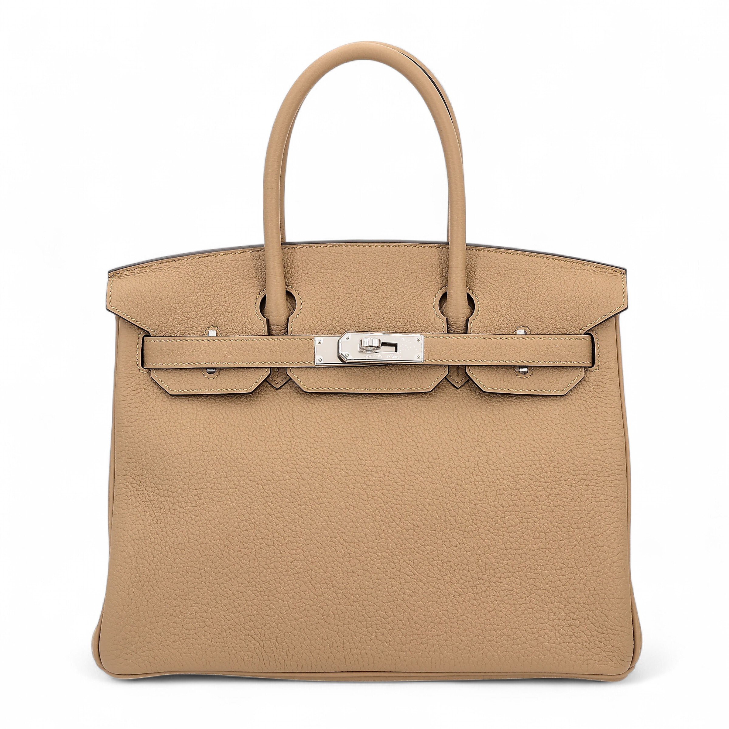 Hermes Brand New ( Rank N ) HERMÈS Birkin 30 Poussiere (1C) Togo Palladium hardware K (2025)