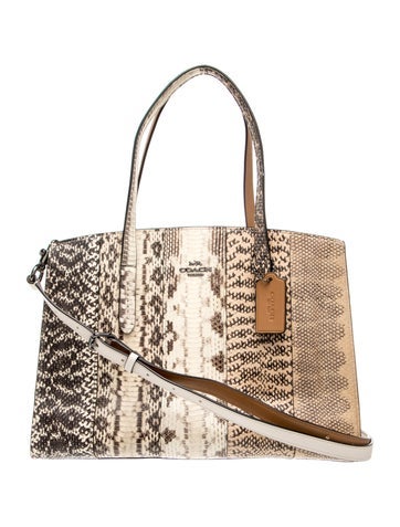 Coach Snakeskin Top Handle Bag