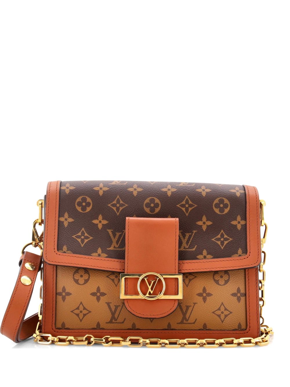 Dauphine Reverse Monogram Canvas MM shoulder bag