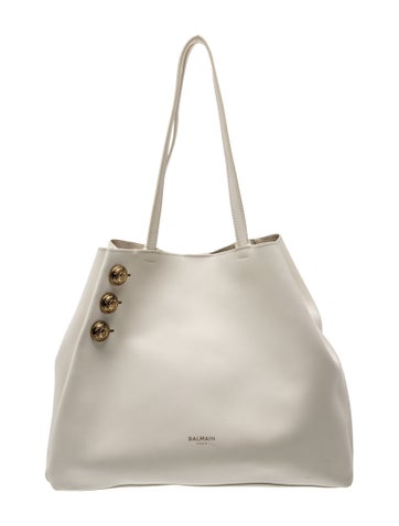 Balmain Leather Bucket Bag