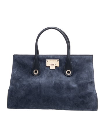Suede Top Handle Bag
