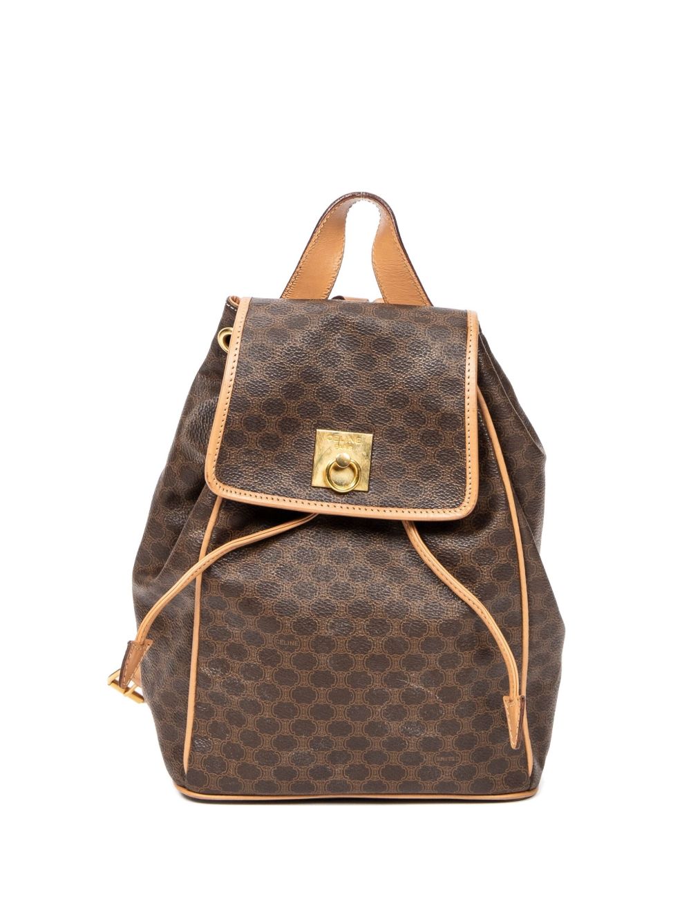 Macadam-print drawstring backpack