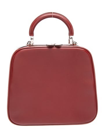 Moynat Leather Top Handle Bag