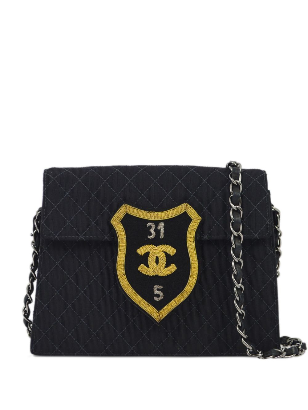 2005 Emblem quilted shoulder bag