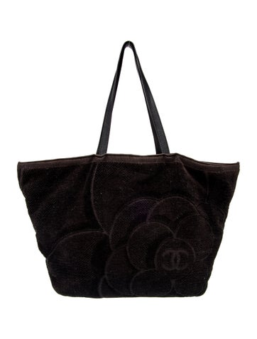 Terry Camellia Beach Tote