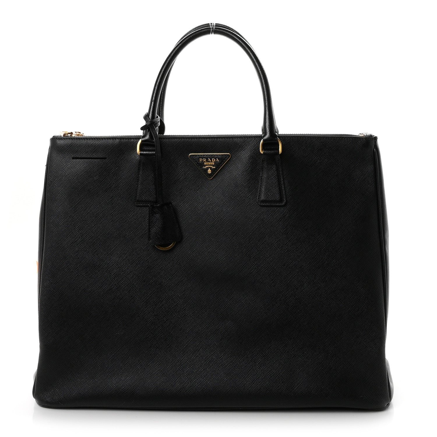 Prada Saffiano Lux Extra Large Galleria Double Zip Tote Black