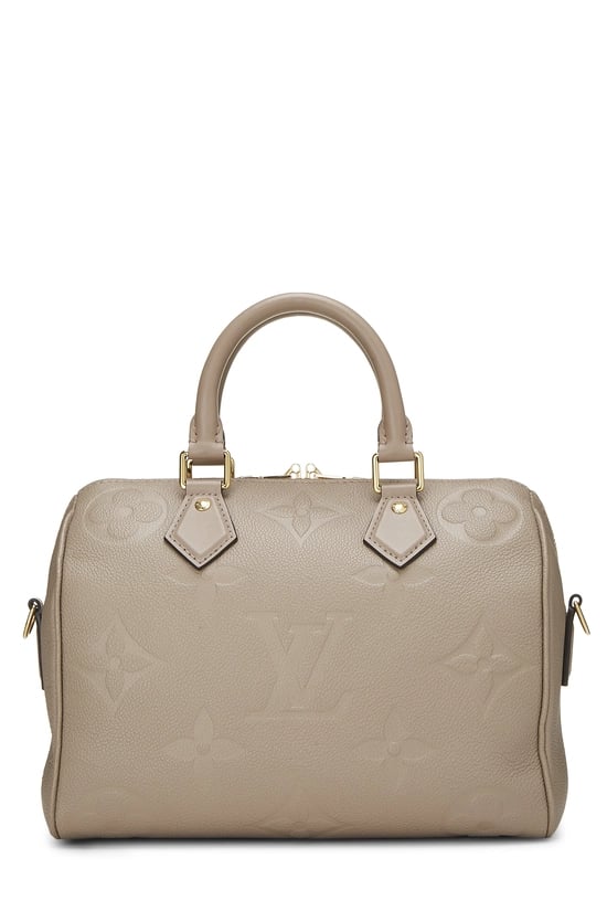 Louis Vuitton Grey Empreinte Speedy Bandouliere 25