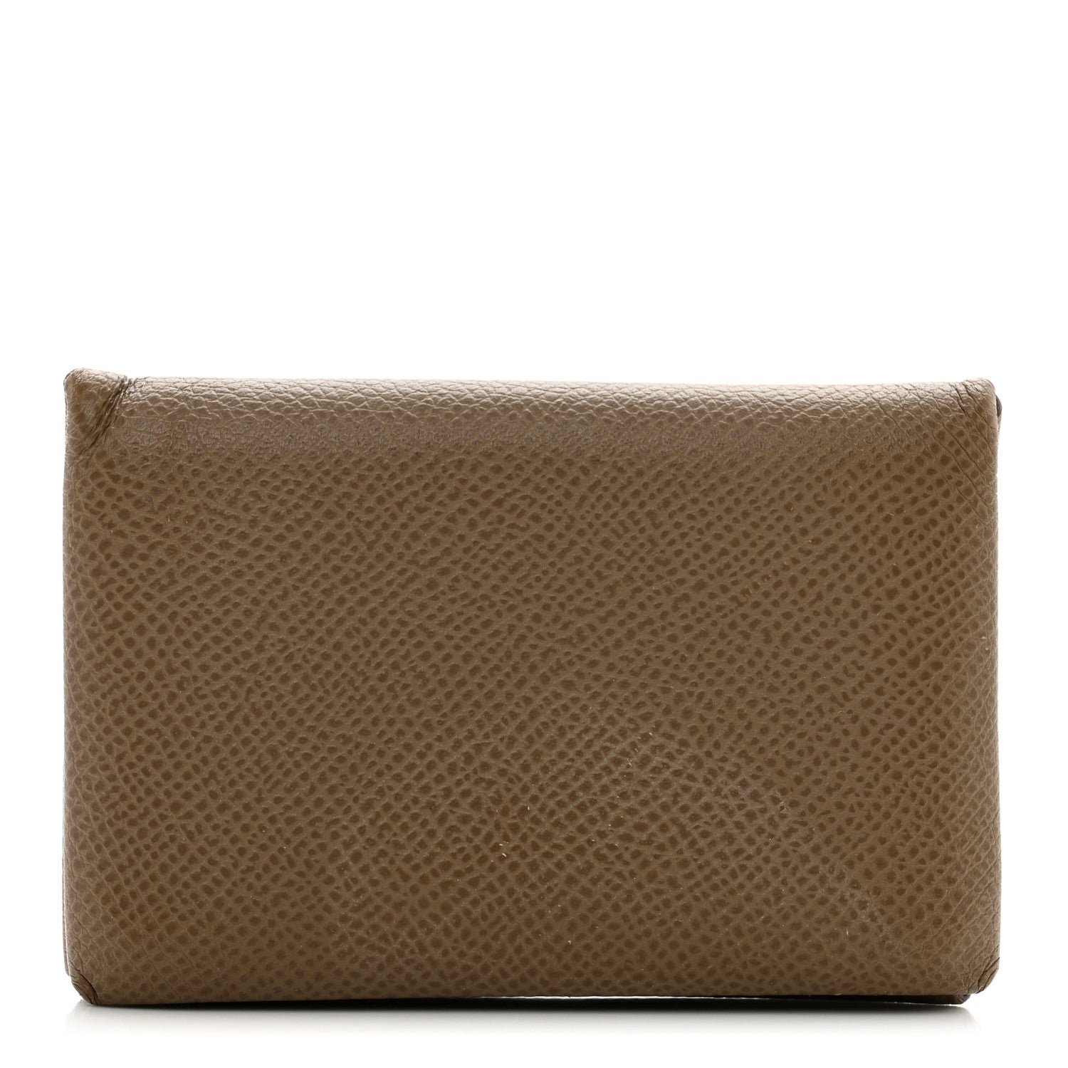 Hermes Epsom Calvi Card Case Etoupe