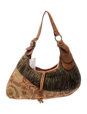 Etro Shearling Shoulder Bag
