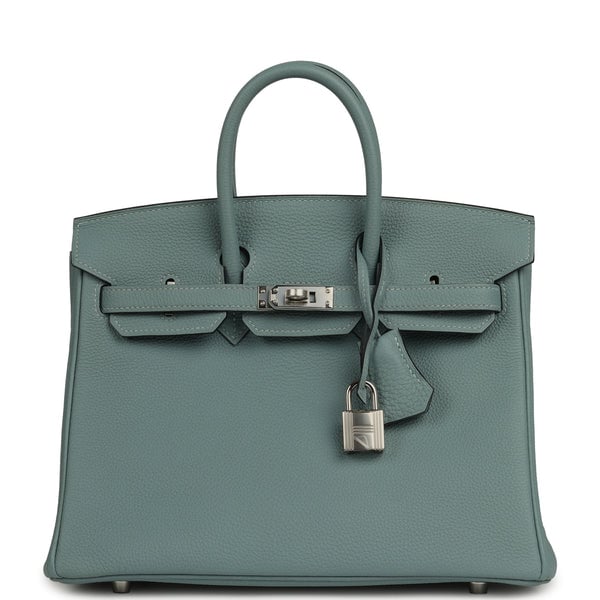 Hermes Hermes Birkin 25 Ciel Togo Palladium Hardware