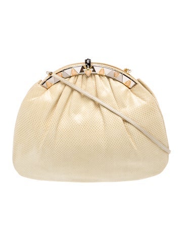Embossed Leather Clutch
