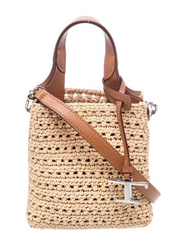 Raffia Top Handle Bag