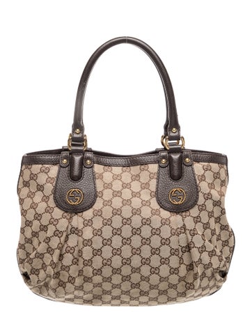 GG Canvas Top Handle Bag