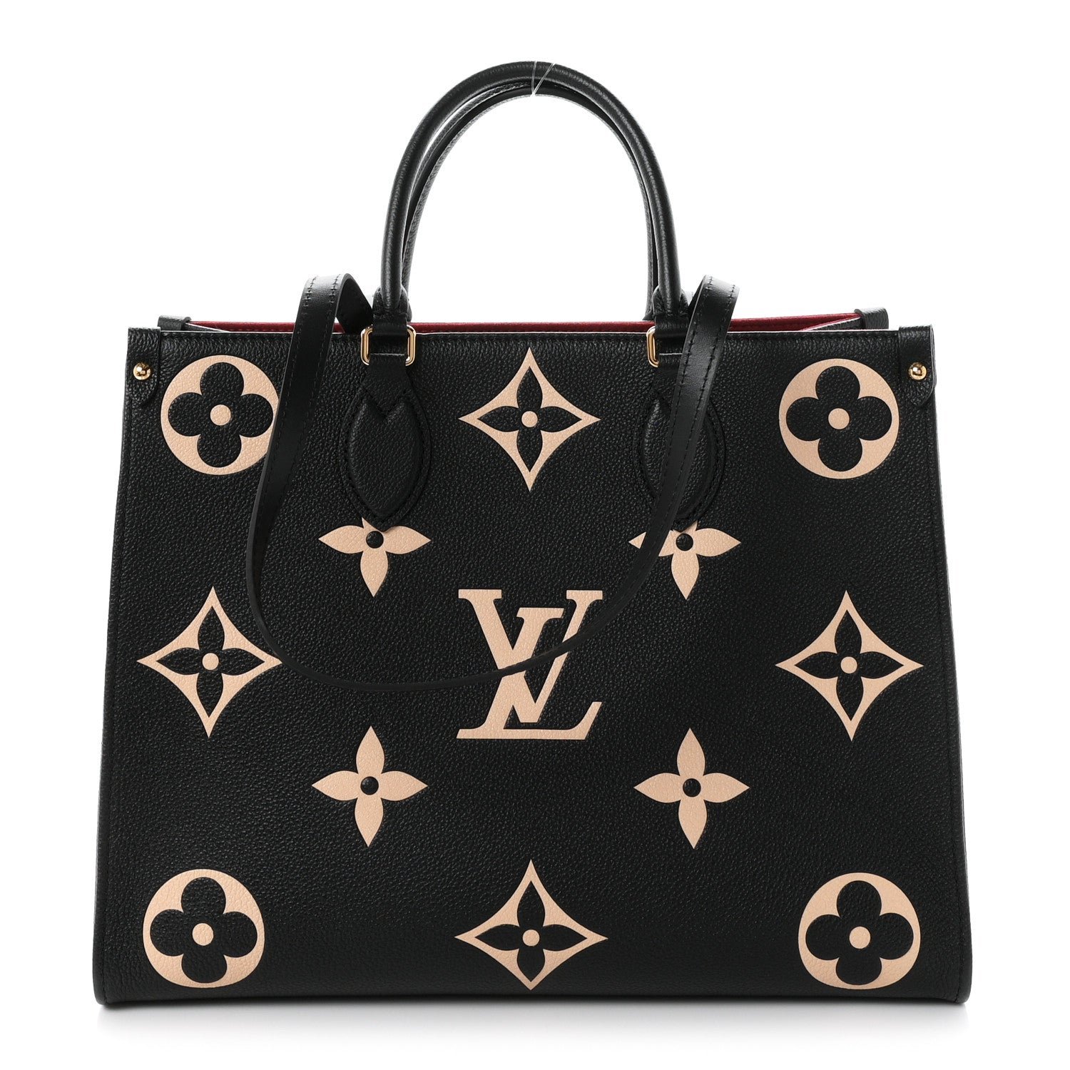 Louis Vuitton Empreinte Monogram Giant Onthego MM Black Beige