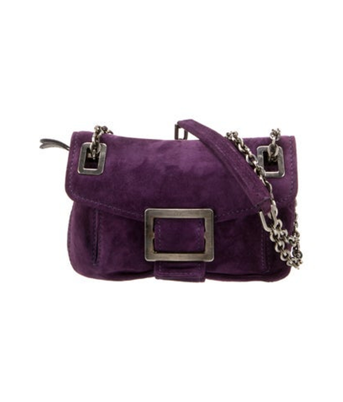 Roger Vivier Vivier Suede Crossbody Bag