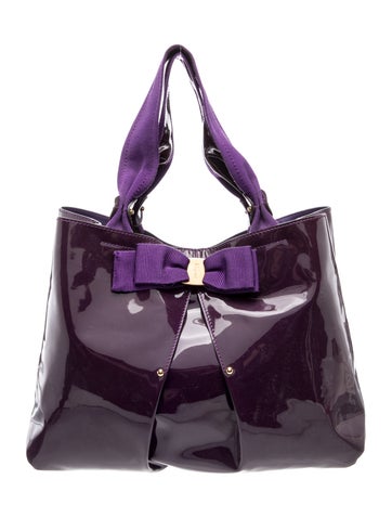 Ferragamo Patent Leather Shoulder Bag
