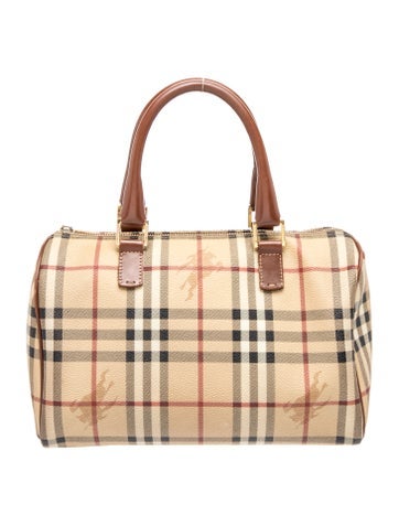 Haymarket Check Top Handle Bag