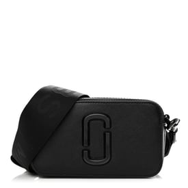 Marc Jacobs Saffiano Snapshot Camera Bag Black