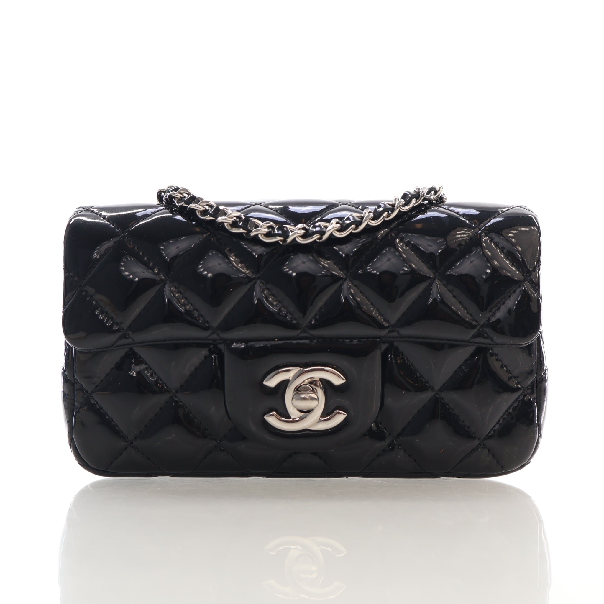 Chanel Extra Mini Patent Rectangular Classic Flap Bag
