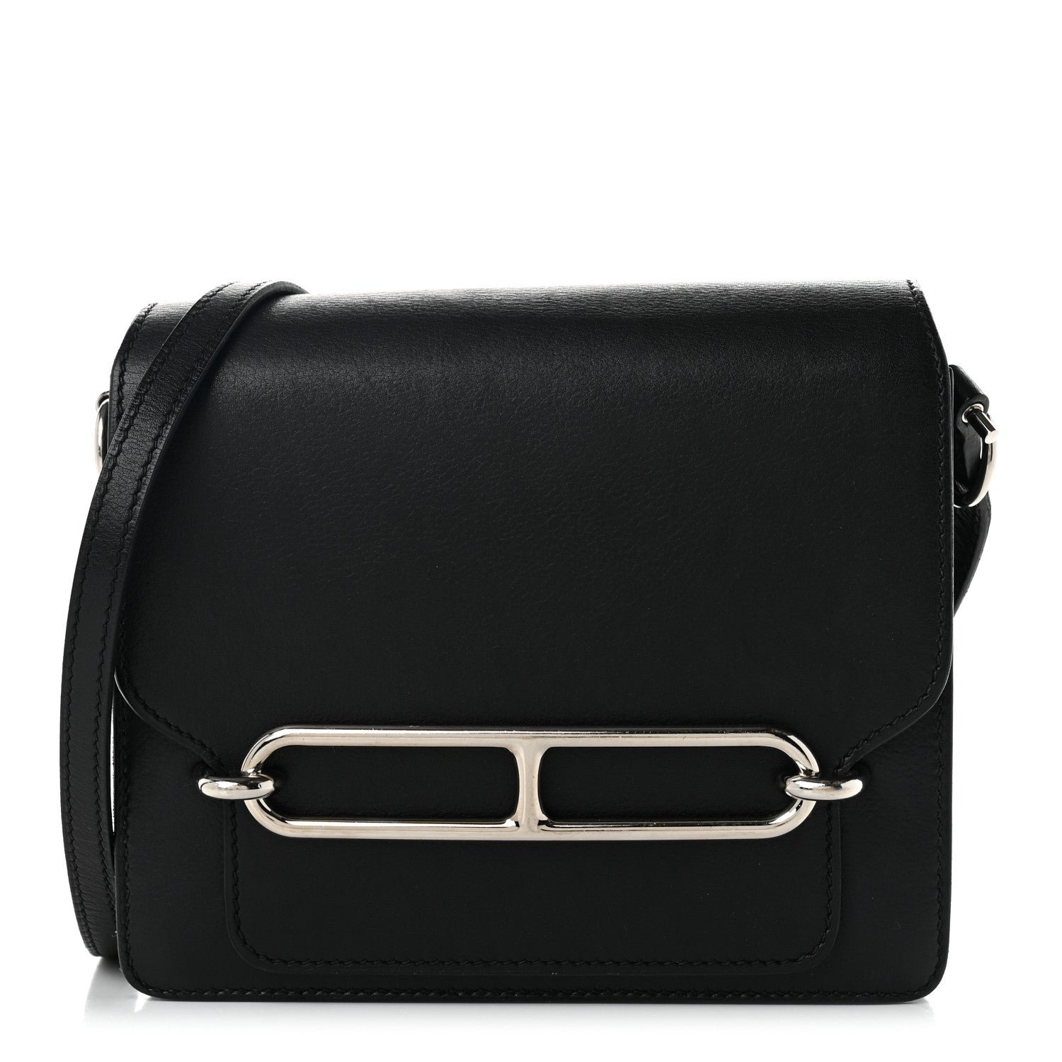 Hermes Evergrain Mini Sac Roulis Black