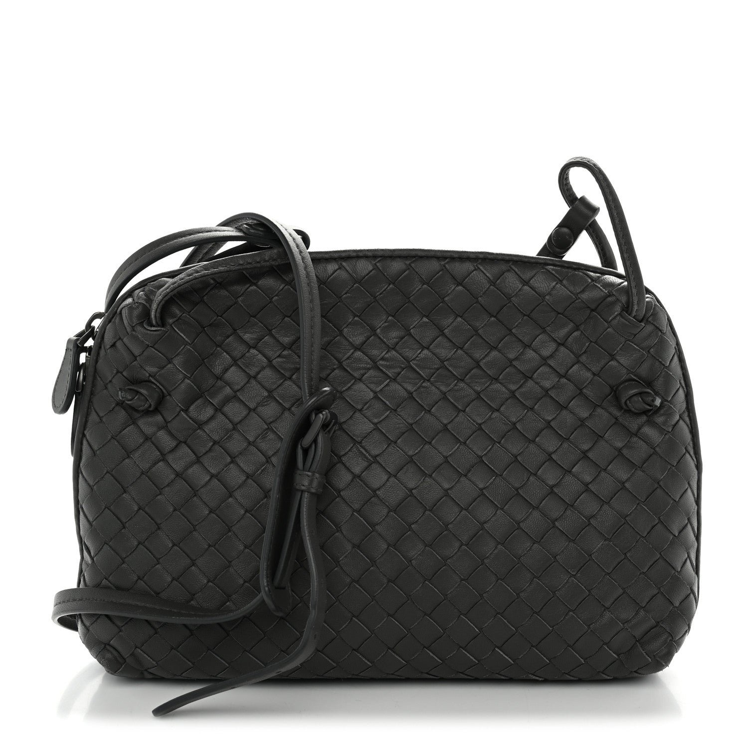 Bottega Veneta Bottega Veneta Nappa Intrecciato Nodini Crossbody Messenger New Light Grey