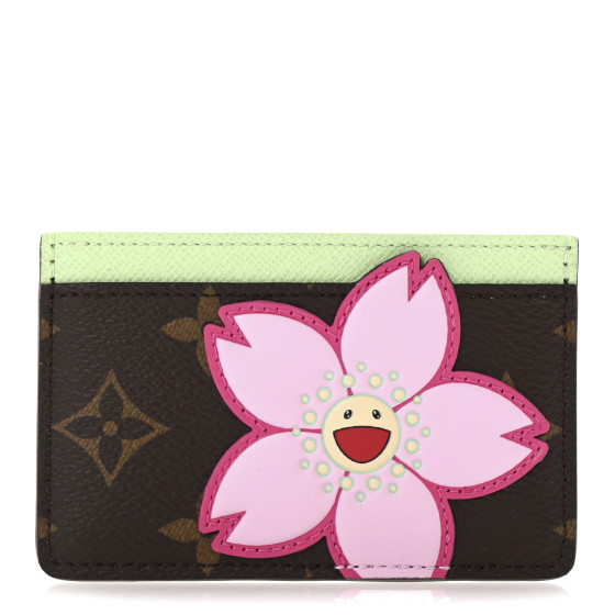 Louis Vuitton LV X TM Monogram Cherry Blossom Card Holder Sakura Brown