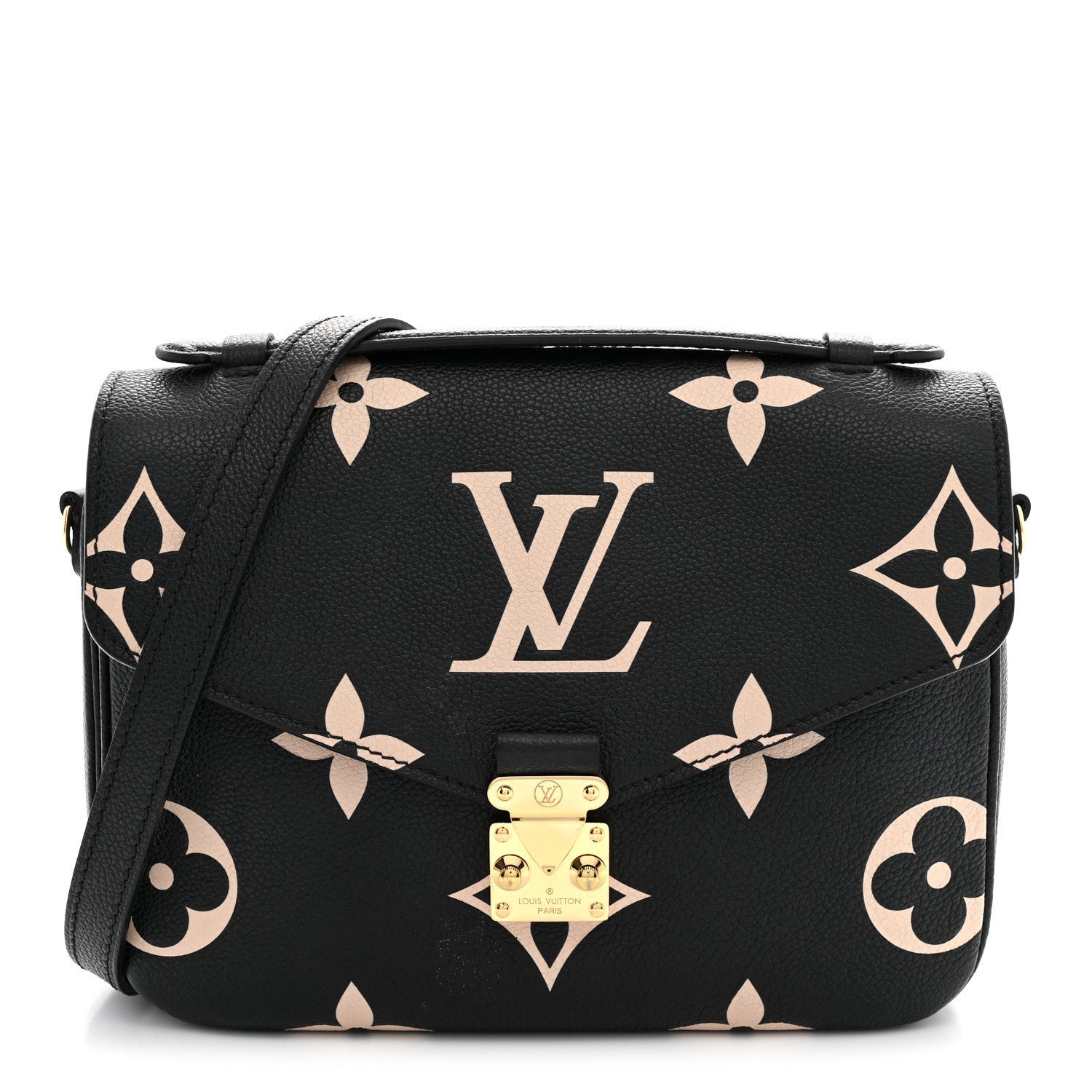 Louis Vuitton Empreinte Monogram Giant Pochette Metis Black Beige
