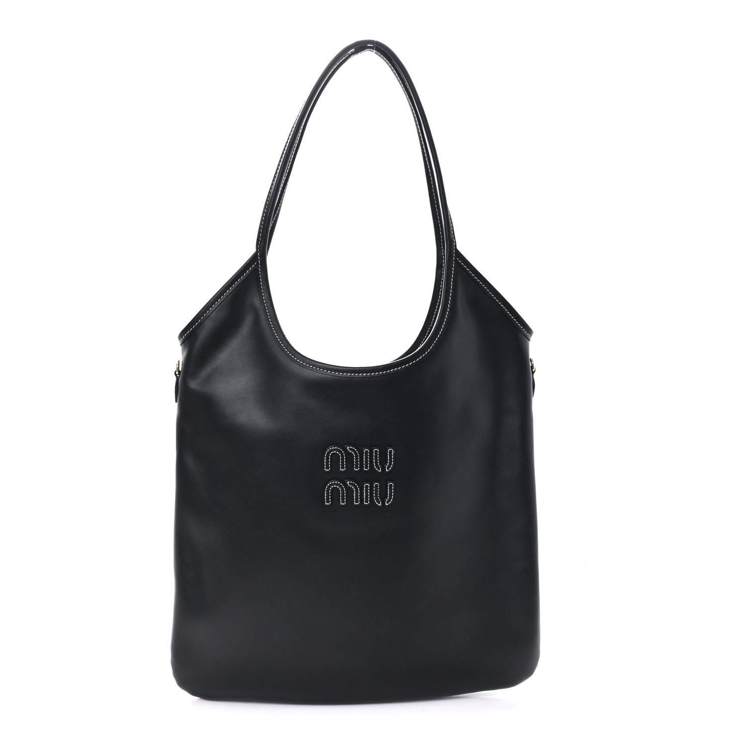 Miu Miu Nappa Ivy Bag Black