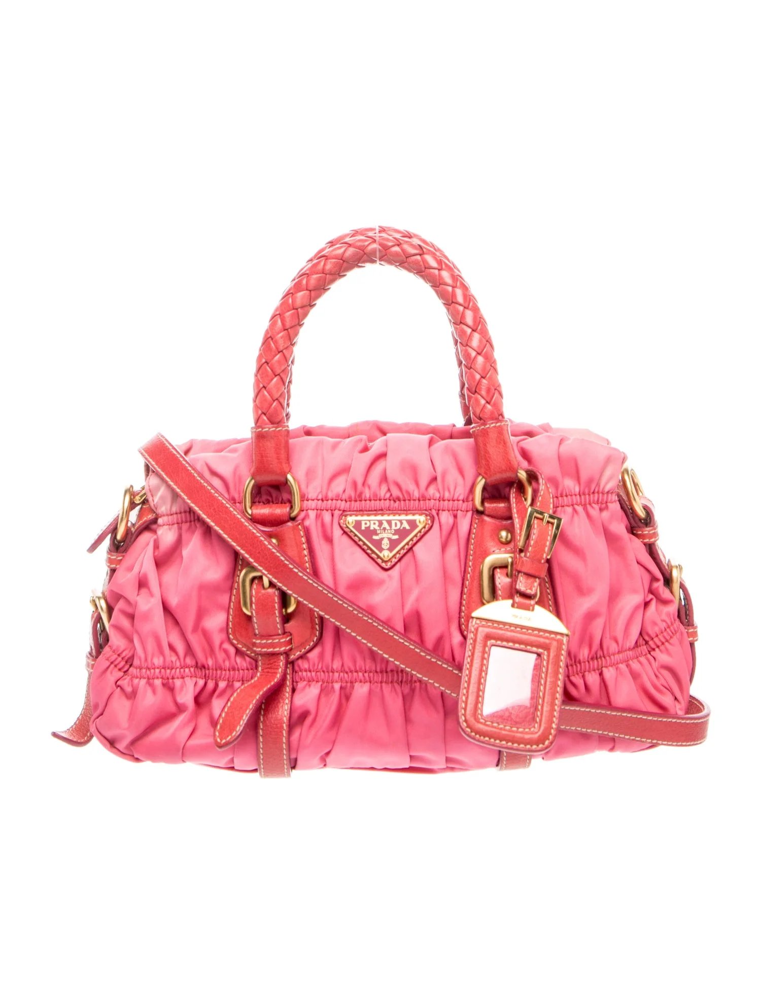 Tessuto Nylon Gaufre Top Handle Satchel Small