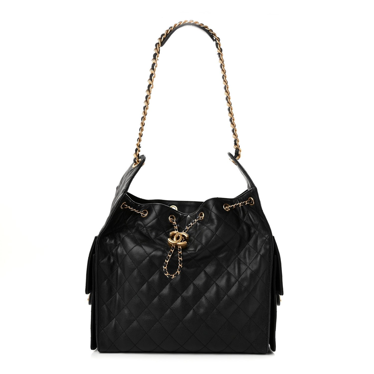 Chanel Caviar Quilted Medium Chanel 25 Handbag Black