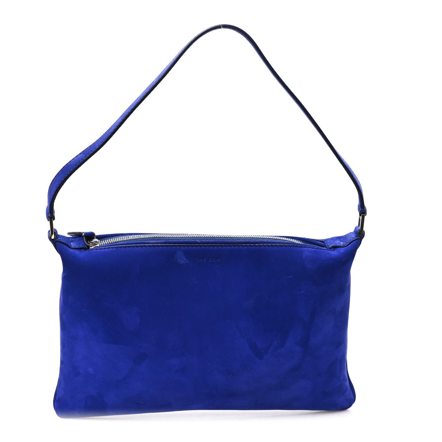 The Row The Row Nubuck Small Morgan Shoulder Bag Cobalt
