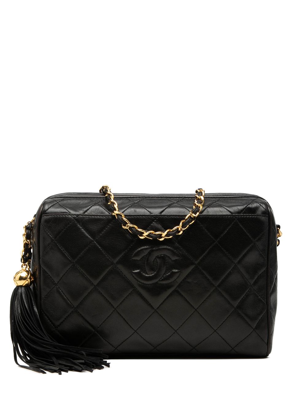 1994-1996 CC Diamond Quilted Lambskin Tassel Camera Bag crossbody bag