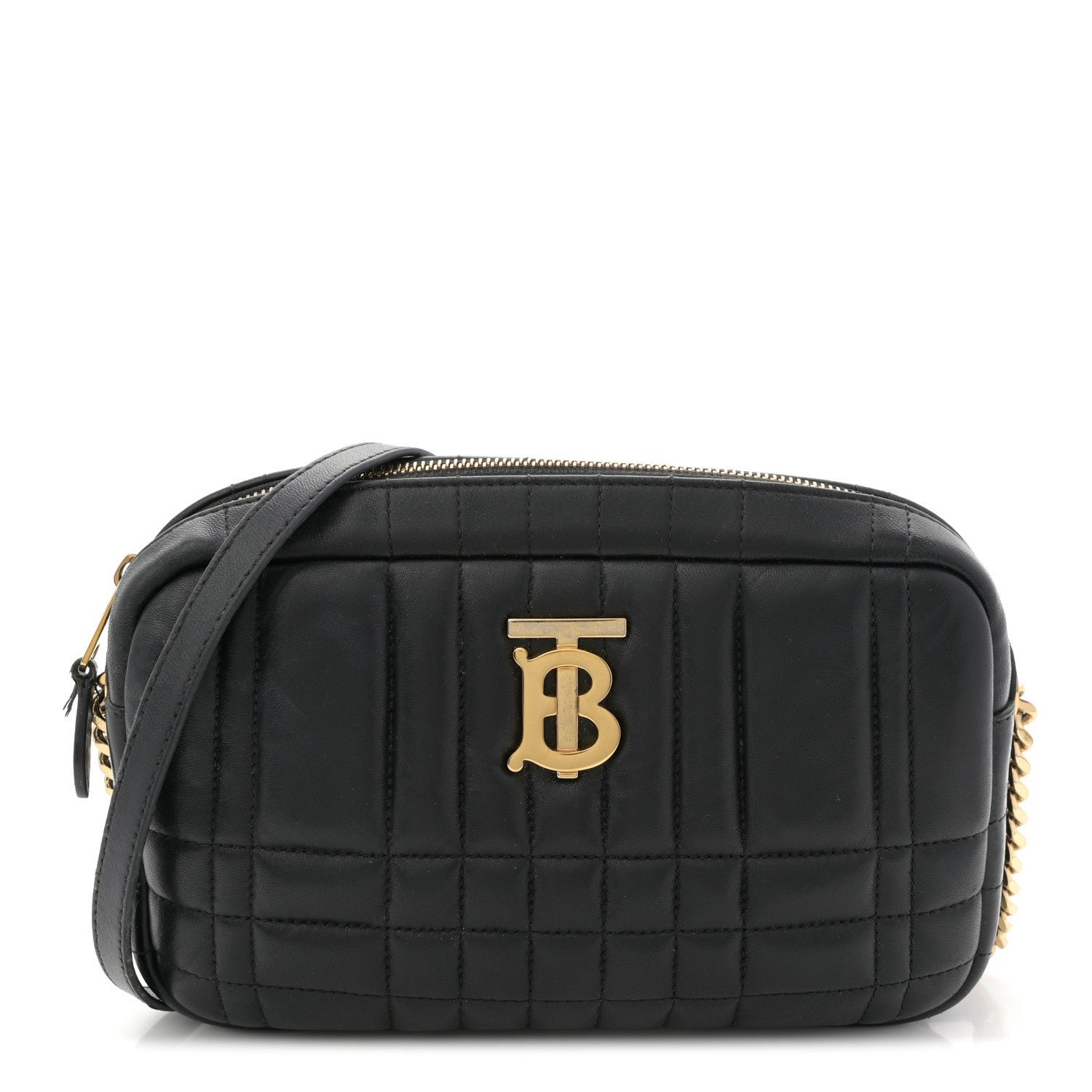 Burberry Burberry Lambskin Quilted Small Lola Camera Bag Black