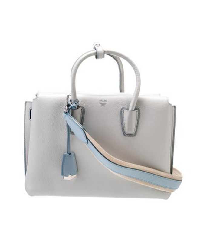 MCM Leather Top Handle Bag