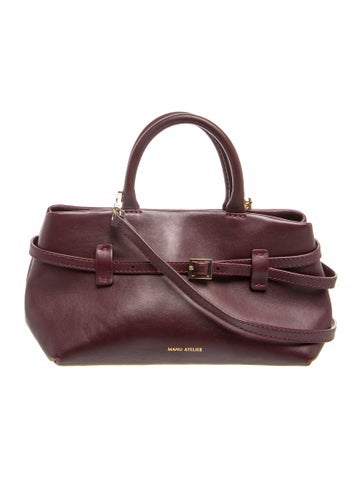 Manu Atelier Leather Top Handle Bag