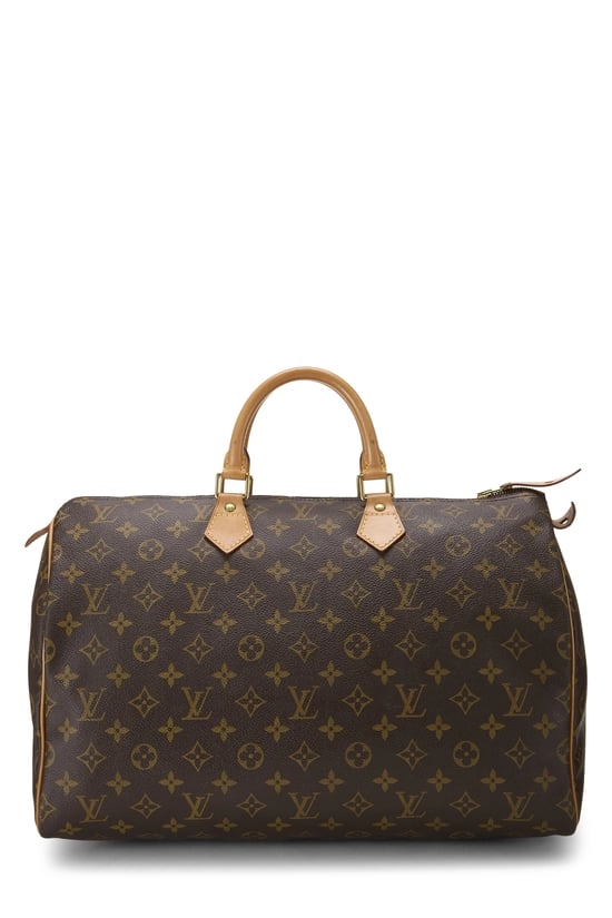 Louis Vuitton Monogram Canvas Speedy Top Handle Bag 40