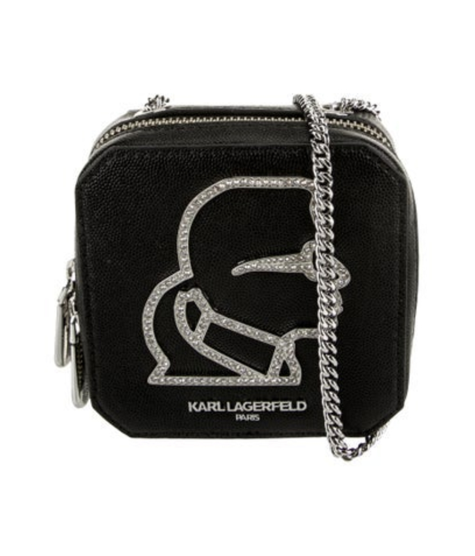 Karl Lagerfeld Lagerfeld Leather Minaudiere W Tags
