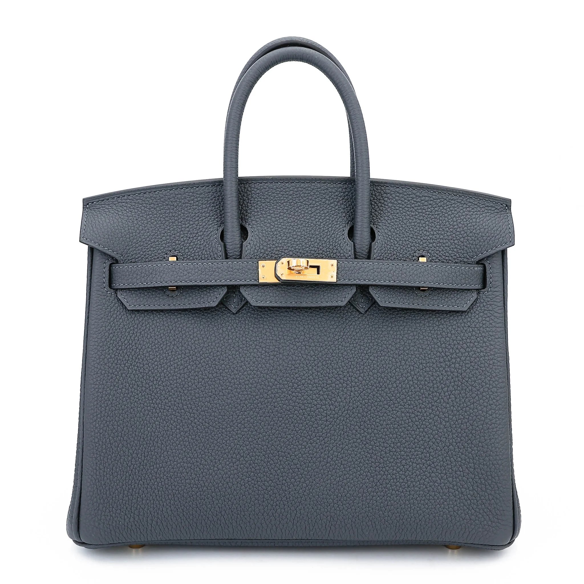 Brand New ( Rank N ) HERMÈS Birkin 25 Gris misty (H0) Togo Gold hardware G (2026)