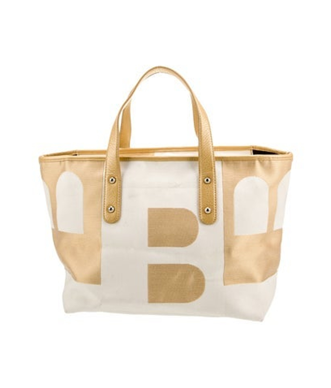 Bally Canvas Top Handle Bag