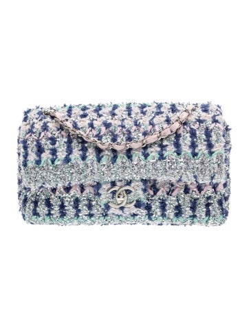 2018 Multicolor Tweed Flap Bag