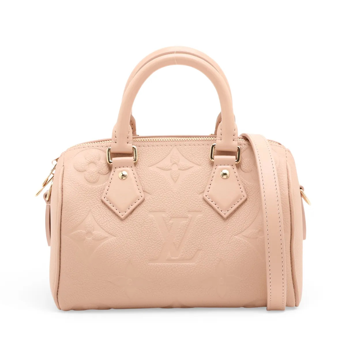 Louis Vuitton monogram empreinte Speedy Bandoulière 20 M29977 Beige There was an