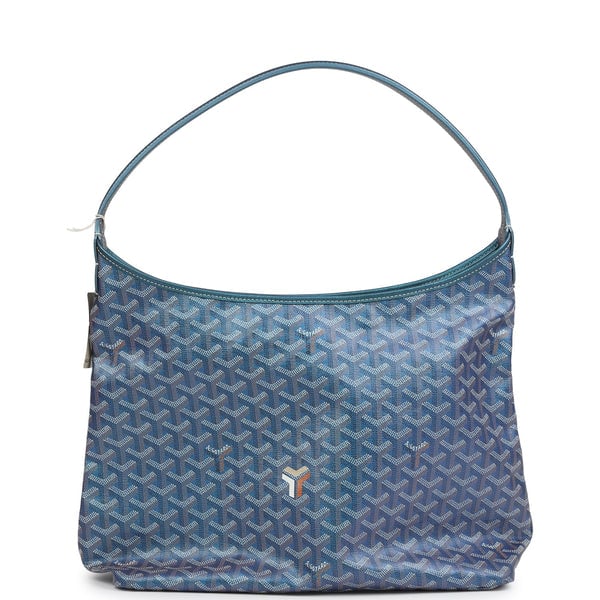 Goyard Goyard Goyardine Pearly Blue Boheme PM Hobo Bag Palladium Hardware