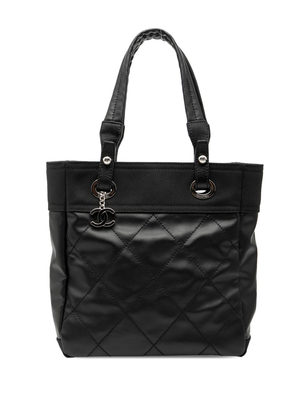 2006-2008 Small Quilted Coated Canvas Paris Biarritz tote bag