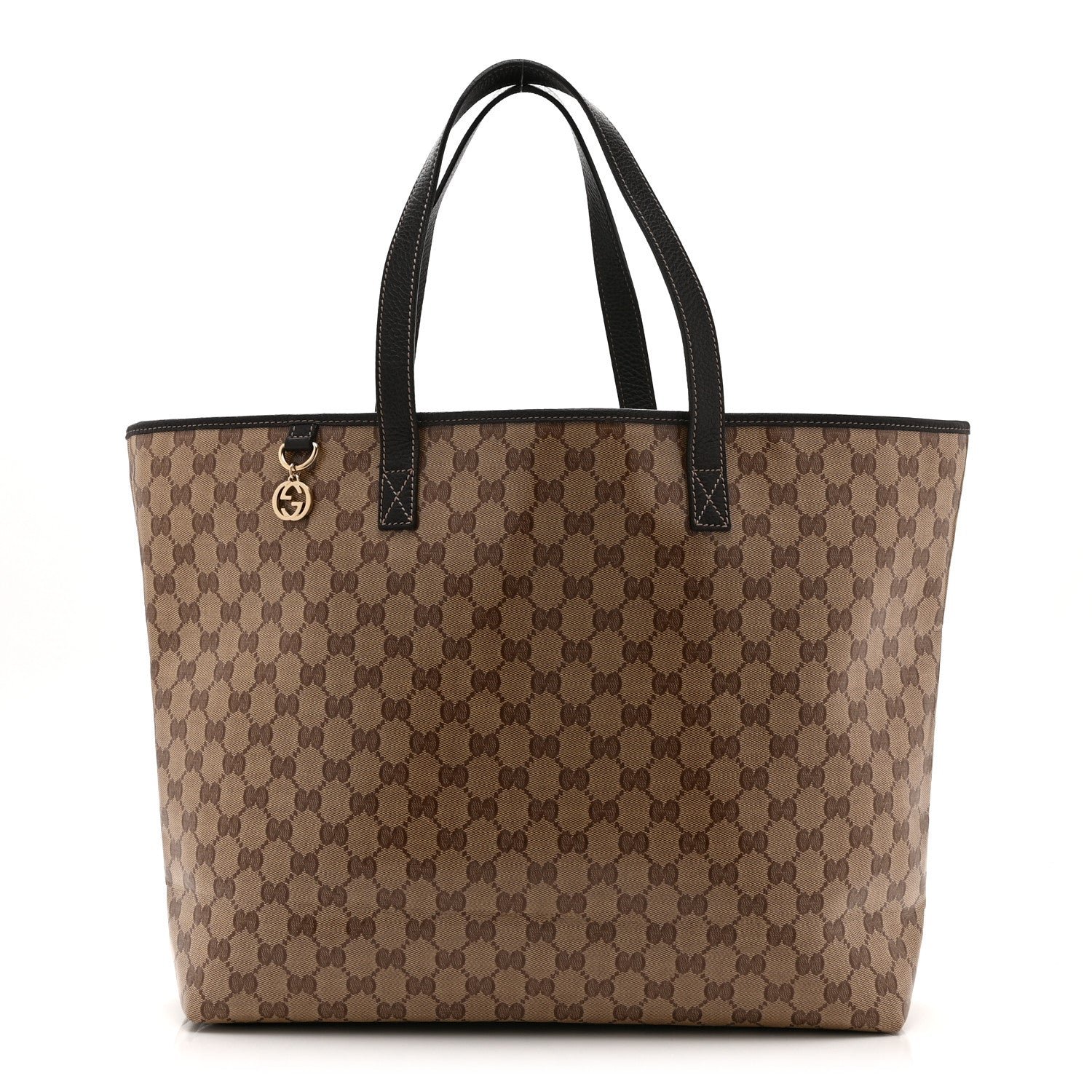 Gucci Crystal Monogram Tote Dark Brown