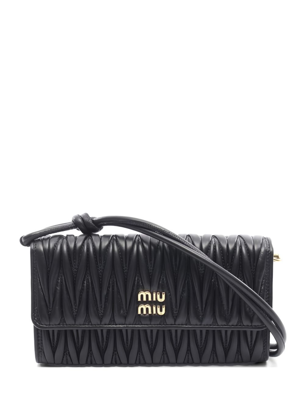 Miu Miu 2020s matelasse leather clutch bag