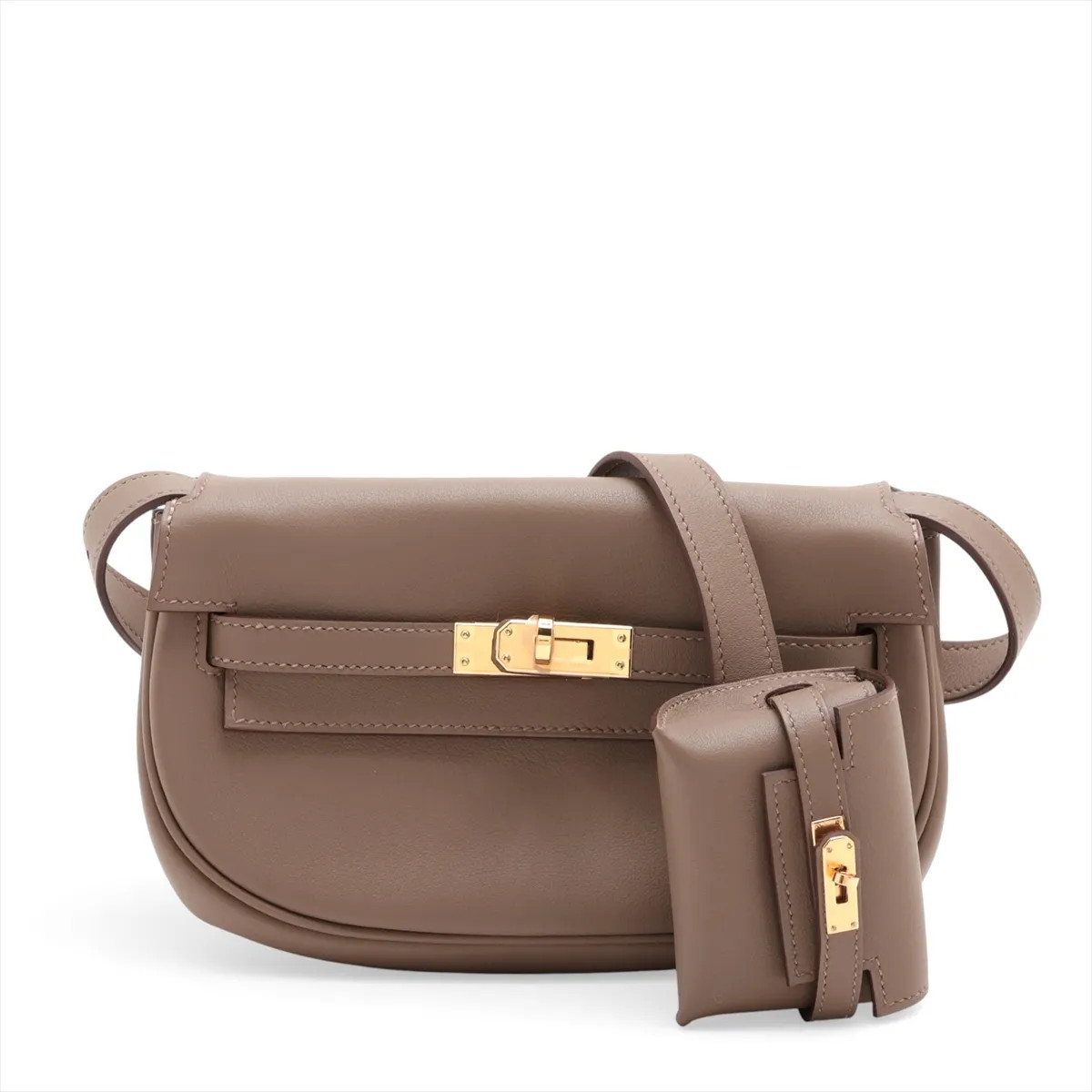 Hermès Kelly Move Veau Swift Etoupe Gold Metal Fittings