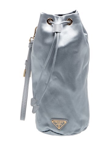Enameled Metal Triangle Bucket Bag